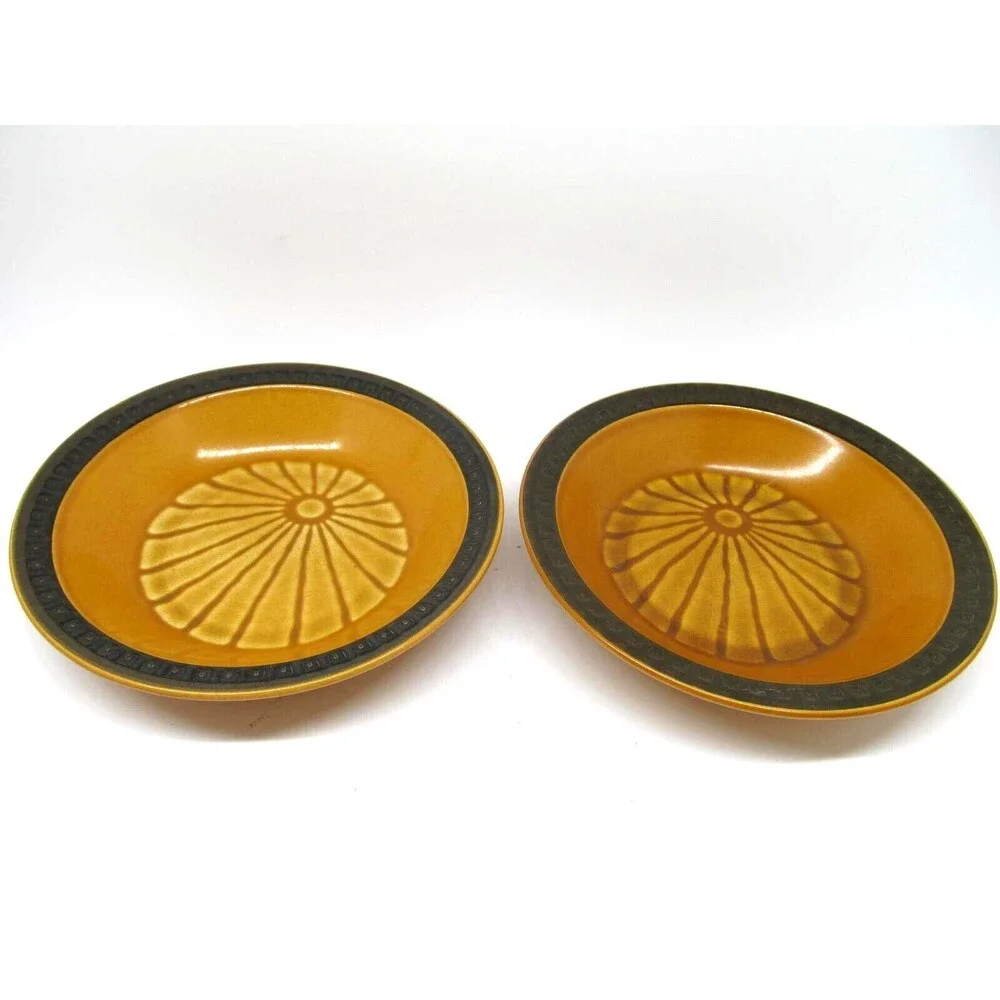 Haruta Empress Suzuka Brown Soup Bowls 7.5